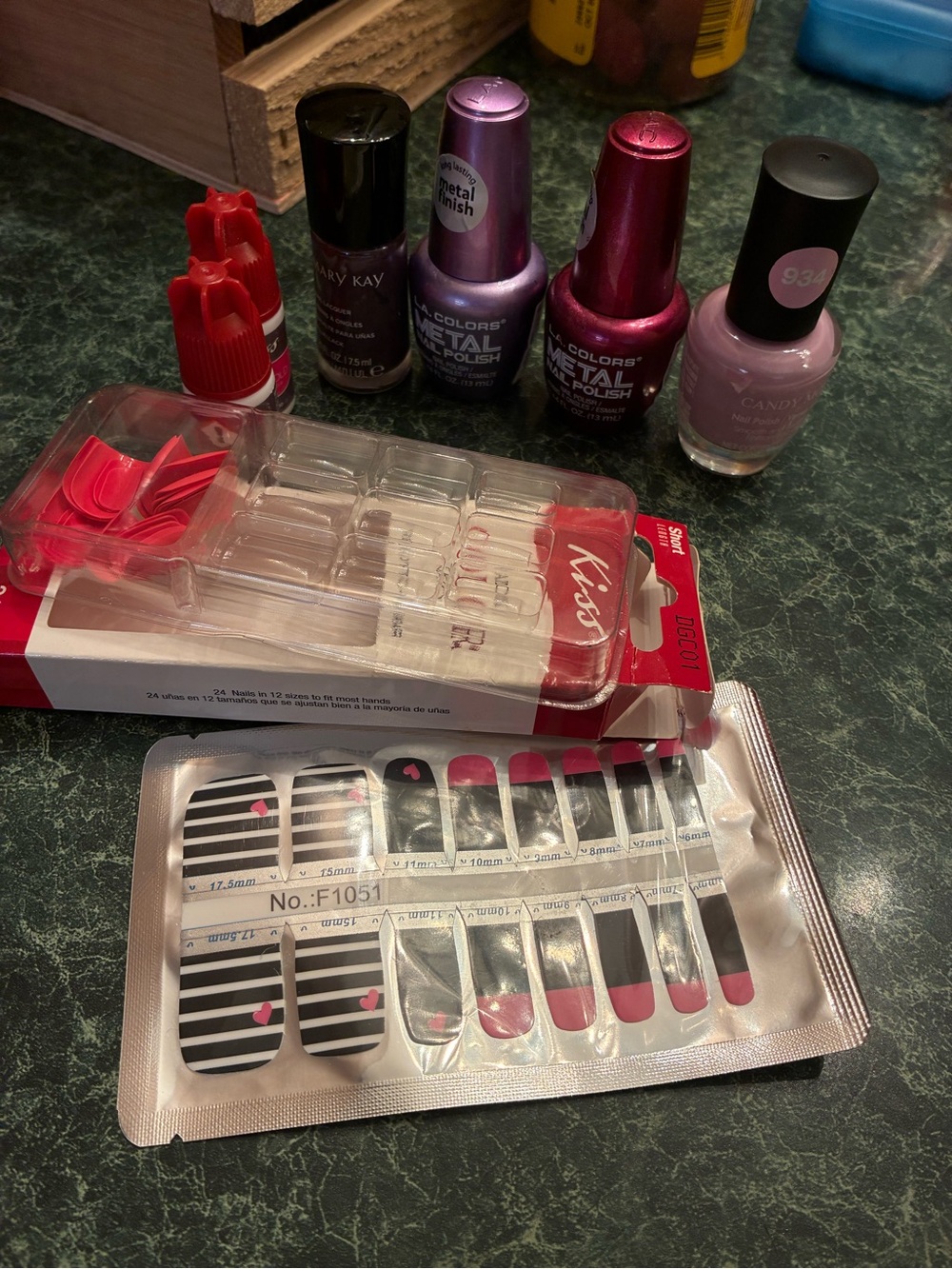 Nail Care & Polish Set - Purple and Pink Shades